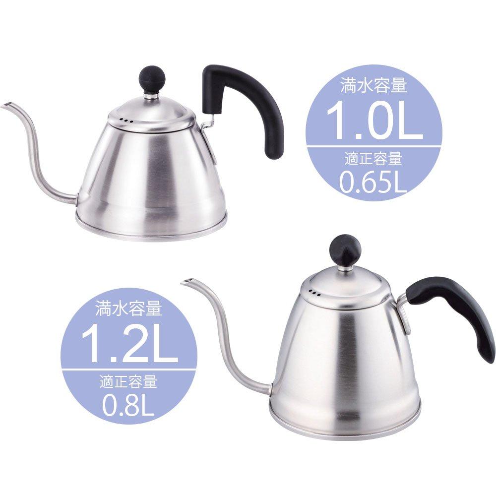 Wahei freiz coffee drip IH matte stainless made in Japan EM-8074 kettle, kettle, 1.0L, compatible, finish, steel,