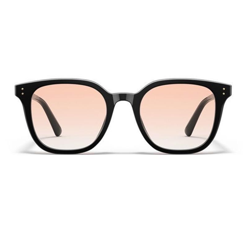 Gradient Brown Blush Lens Black Frame GM Style Sunglasses Women Men High-end UV Protection Fashion Sun Glasses