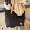 Japanese Style Simple Handbag Multi Pocket Shoulder Bag Simple Canvas Tote Bag  Shopping