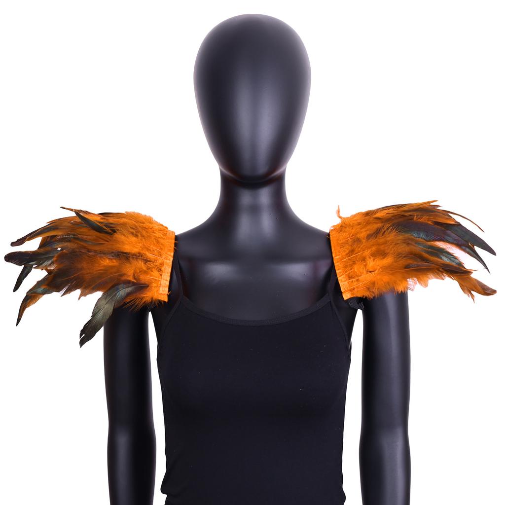 Плечевые накладки из перьев, Праздничные вечеринки, Бальные шали для выступлений, Готический стиль, Ролевые игры, Бальные аксессуары, Костюмы на Хэллоуин
