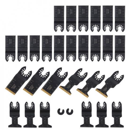Universal Titanium Multitool Blades 28 PCS Oscillating Saw Blades Kit
