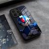R-Rockman M-Megaman Крутой Чехол Для Телефона Для IPhone 17 Air 16 E Pro Max 15 14 13 Mini 12 Pro 11 Max Plus Черная Стеклянная Крышка
