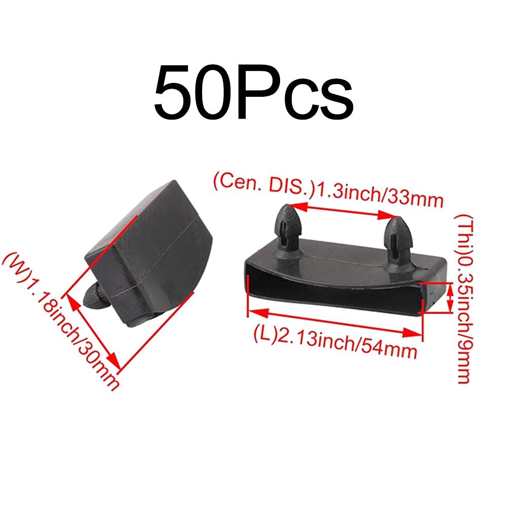Bed Slat End Caps 50pcs Black Holding Securing Replacement