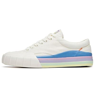 Кроссовки Lifestyle Series из нескользящей износостойкой парусиновой ткани с низким верхом, женские, белые, синие, фиолетовые 122028608-2