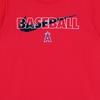 Nike X MLB Collaboration Youth Los Angeles Angels Dri-Fit Vintage Letter Дышащая футболка с коротким рукавом Детские топы 3Z3B7SAHG-LAA