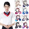 Simplicity Clothing Accessories Silk Scarf Accessories Small Scarves Printed Scarf Printed Scarves Scarves Stewardess Satin Silk Scarf