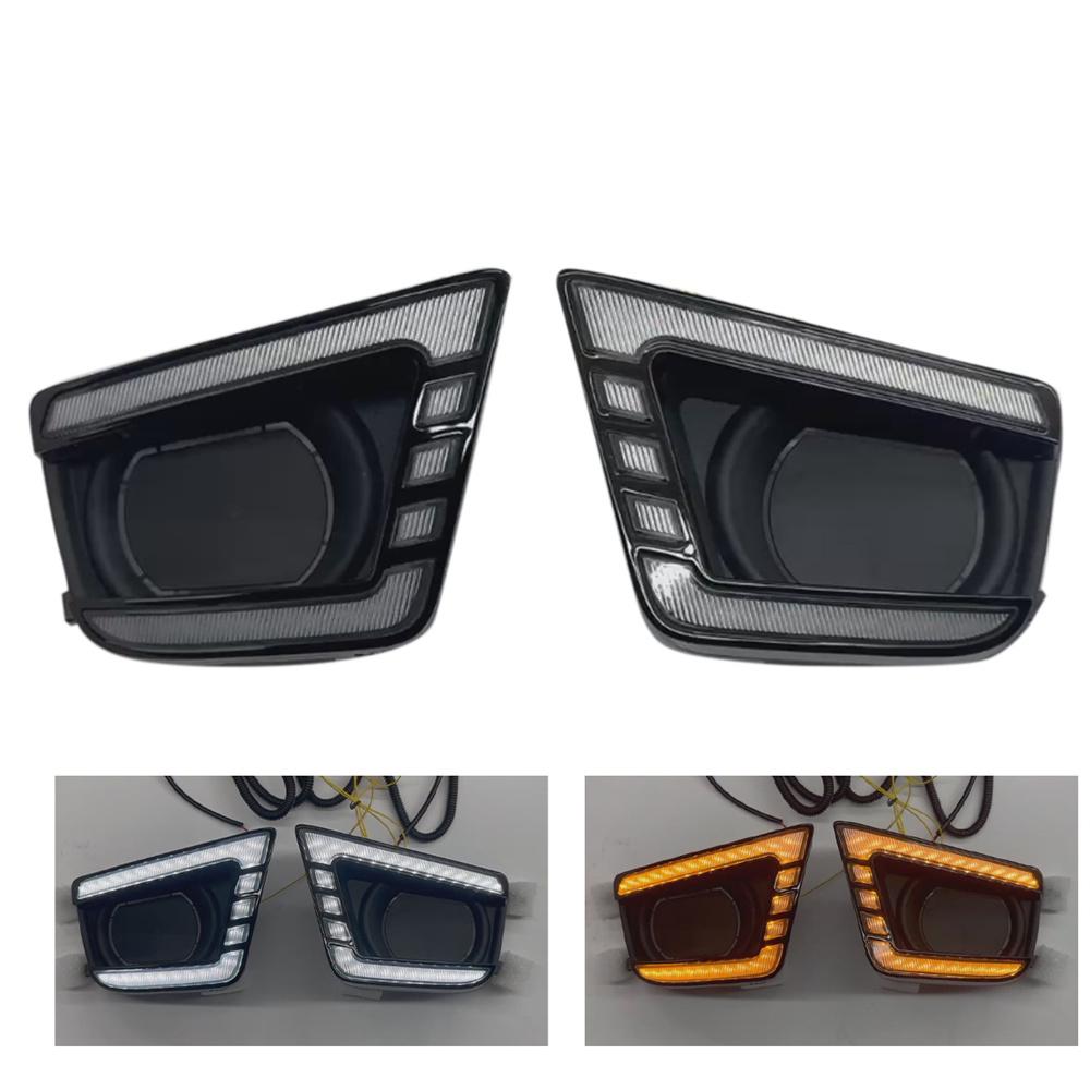 DRL Amber Turn Signal Fog Lamps For TOYOTA TACOMA 2012-2015