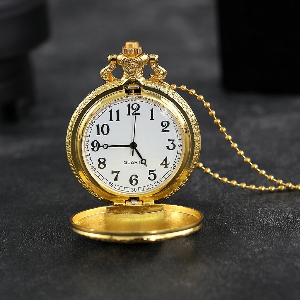 Luxury Men's Classic Watch Men Pocket Watch Alloy Quartz Watch Fashion Women Mens Necklace Chain Watch