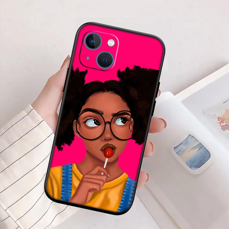 RP57 Poppin Black Girl Case for Samsung M06 M15 M16 M35 M55 M56 A36 A42 A50 A50S A51 A52 A32 A33 A05 A05S A06 A16 A20