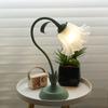 1PC Cream Wind Floor Lamp Living Room Sofa Internet Celebrity Retro DIY French Pastoral Bedroom Atmosphere Flower Lamp