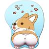 Office Ergonomic Silica Gel Non Slip Gaming Dog Wrist Rest Mouse Mat Corgi Mouse Pad Wrist Support