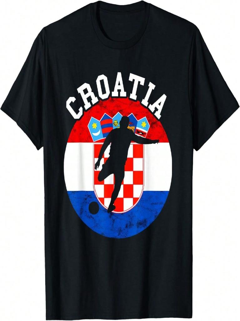Хорватия Хорватский Футбол Хорватский Флаг Hrvatska Футбольная Команда Футболка