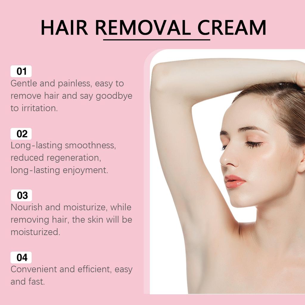 Крем для удаления волос на теле, мягко очищает кожу всего тела, увлажняет и разглаживает кожу, крем для удаления волос