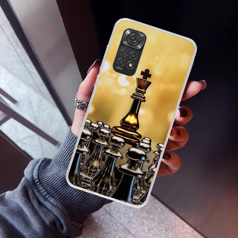 Competitive Chess Game Phone Case For Xiaomi Redmi Note 10 11 12 13 14 15 Pro Plus 11S 12S 14S 11T 11E 10S Soft TPU Back Cover R