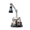 Zombie Skull Lantern Halloween Ornament for Courtyard & Garden Chilling Horror Nightlight Perfect for Spooky Decorations