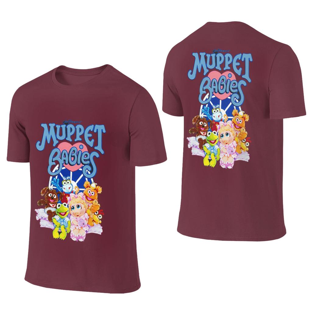 100 Cotton Muppet Babies Tshirt Unisexs Double Sided T Shirt Unisex Round Neck Summer Shirts Tops S6xl