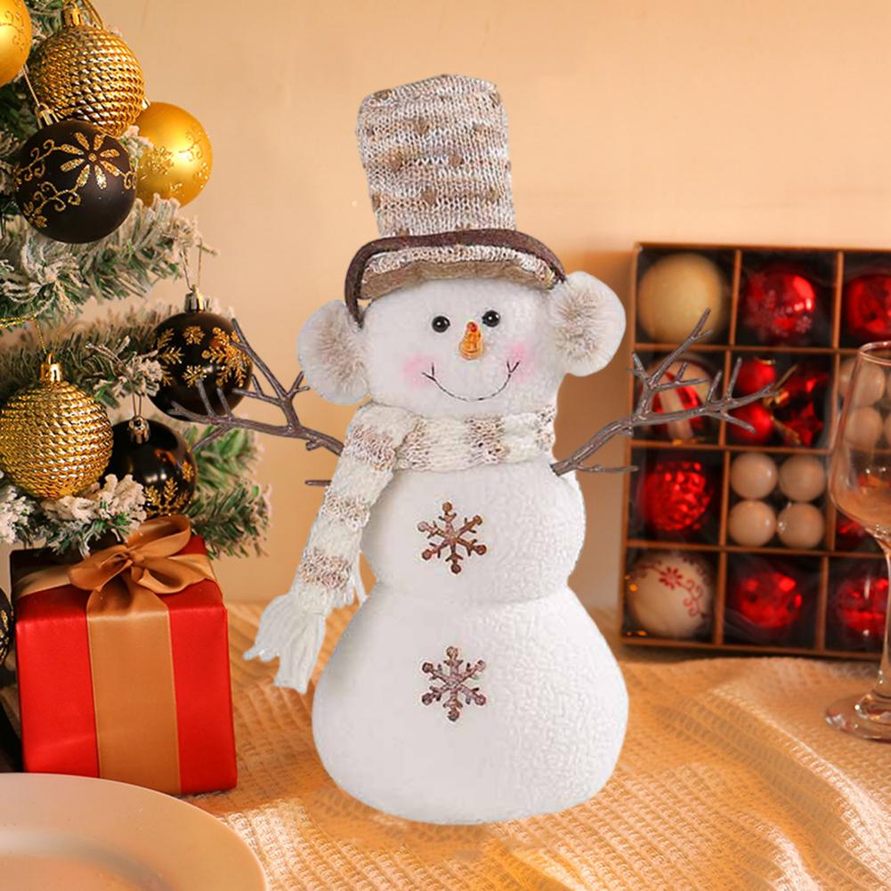 Аксессуары для вечеринок, украшение в виде снеговика, очаровательное рождественское украшение в виде снеговика, очень мягкая износостойкая игрушка для рождественской праздничной вечеринки