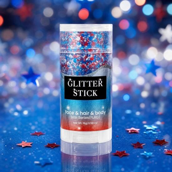Patriotic Sparkling Ring Pet White 1 Pc