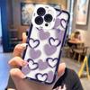 Милый прозрачный чехол-сердечко для Samsung A03S A03 A04 A05 A05S A06 A7 A11 A10S A12 A13 A14 A15 A16 NOTE 10 20 ULTRA