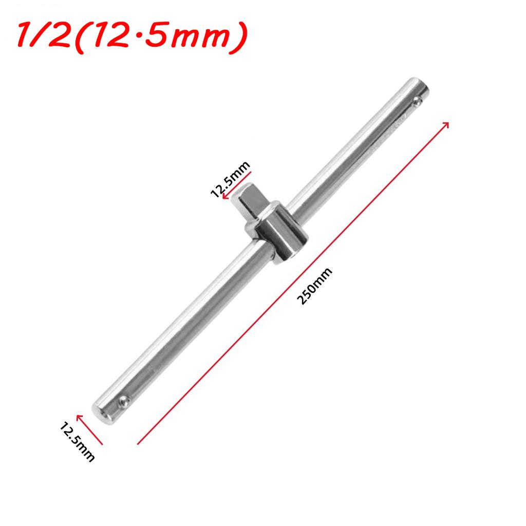 1/4" 3/8" 1/2" Socket Wrench Extension Drive Socket Wrench Extension Sliding T Bar Auto Driver & Car Repair Tools Crv Material