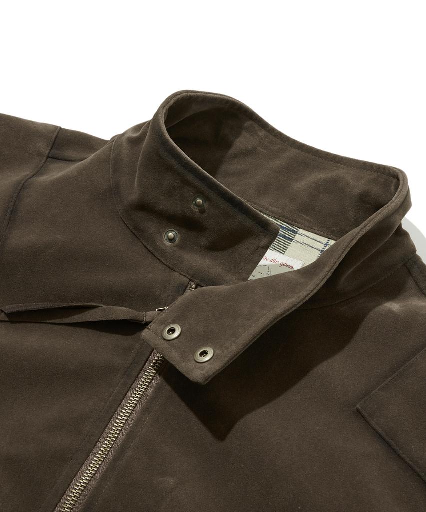 PENFIELD [Trailwear] Faw Suede Rider Harrington Jacket Brown_Fs3Wj55U