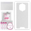 apgo Protective Skin Sticker for the Back Compatible with Blackview BV6600 Pro, Wrap Film, Foil, Vinyl - Pattern Transparent Carbon