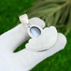 Mothers day Deal Oval Botswana Agate Stone 925 Silver Elegant Pendant Jewelry