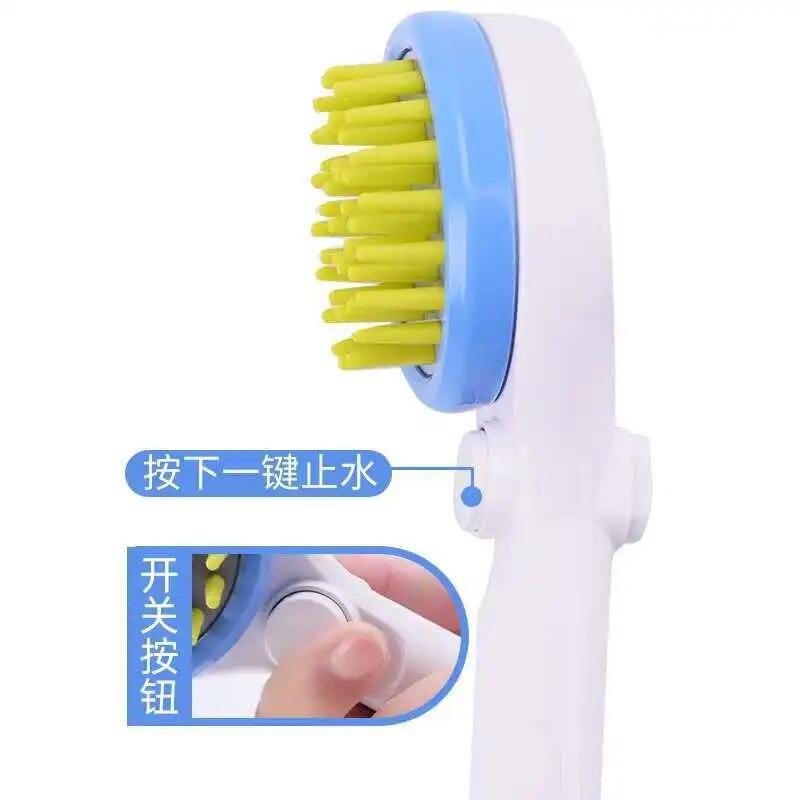 1/4 ''разъем для насадки для душа для домашних животных, распылители для ванны с контейнером для шампуня, массажер для душа для собак, щетки для чистки волос, щетки для ухода за волосами