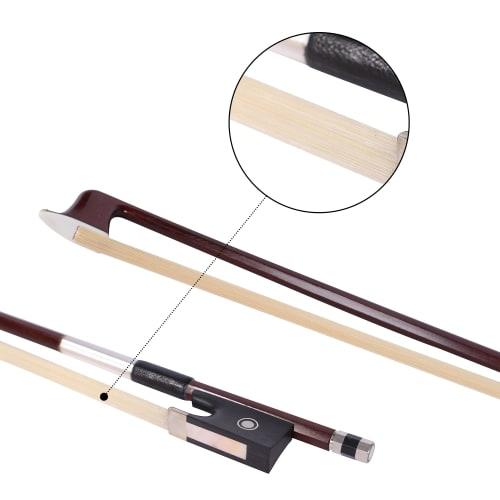 ADM Full-Size 4/4 Matte Violin Beginner's Set, Includes Case, Violin Stand, Music Stand, Bow, Shoulder Rest, Tuner, Fingerboard Stickers, Rosin, Matte