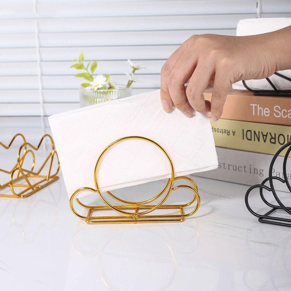 Металлические держатели для салфеток в скандинавском стиле, компактный вертикальный диспенсер для салфеток, стойка для хранения салфеток, для дома