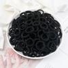 20/30/50/100/200pcs Colorful Hairband Black Grey Rubber Band Nylon Hair Elastic Ponytail Hairstyle Scrunchies Hair Accessories
