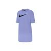 Спортивная одежда Swoosh однотонное круглое шея спортивное платье с коротким рукавом женские платья синее CJ3830-569