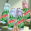 1 шт. Лимонад Mountain Dew Логотип 750 мл Цветная Пластиковая Спортивная Бутылка для Воды Герметичная Крышка с Откидной Соломкой Подходит для Спорта, Офиса, Домашнего Использования