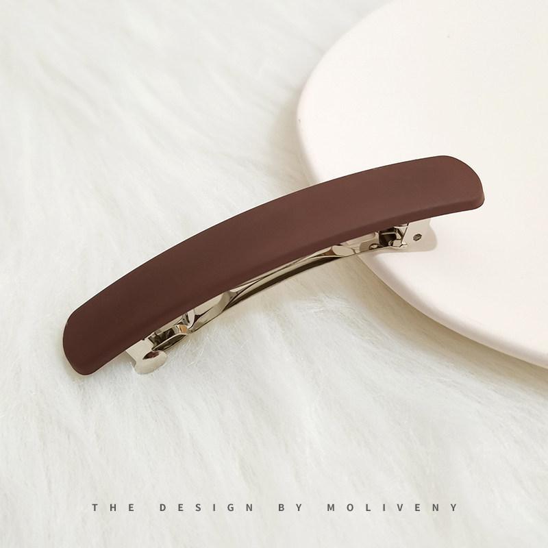 Матовая заколка для волос в корейском стиле для женщин и девушек - Простой и элегантный повседневный аксессуар