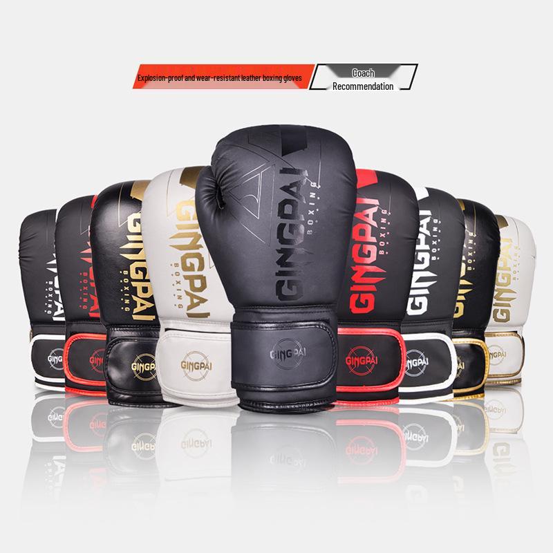 Adult Professional Sanda Boxing Gloves - Breathable, Large Size for Men & Women, Ideal for Punching Bag & Sparring.