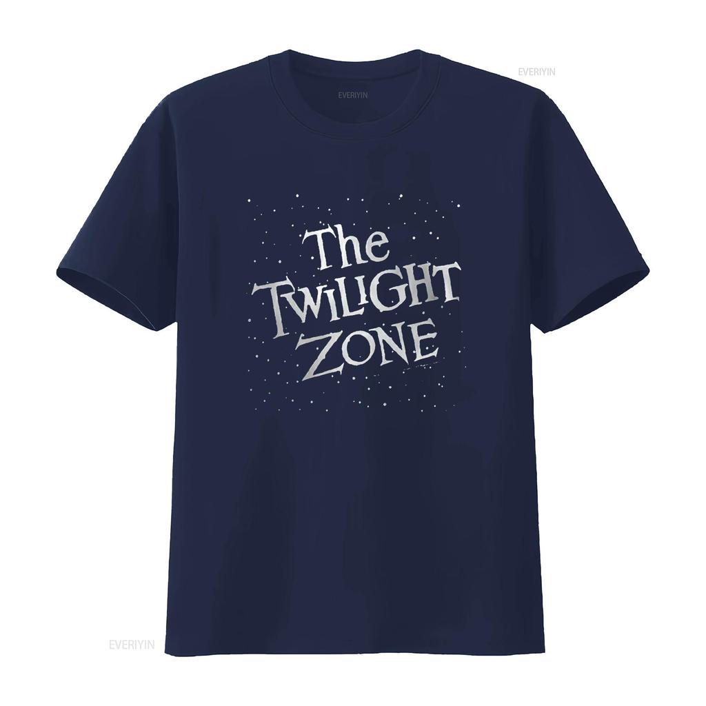 Женская футболка The Twilight Zone Темная Черная Маленькая винтажная стираная уличная с принтом Унисекс Удобный топ для повседневной носки