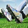 Soccer Shoes Men Outdoor Grass Training Long Stud Professional Sports Shoes Men Breathable Lace-up Training Football Boots Men