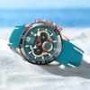FOXBOX Military Watch Waterproof Luminous Soft Silicone Mens Quartz Wristwatches Fashion Chronograph Calendar Sport Man Watch