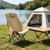 Portable Foldable High-Back Moon Lounge Chair