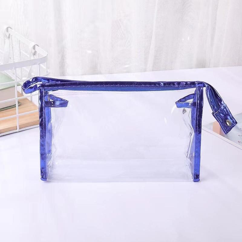 Transparent Fashionable Makeup Bag For Womens Travel Storage Bag Washing Pouch