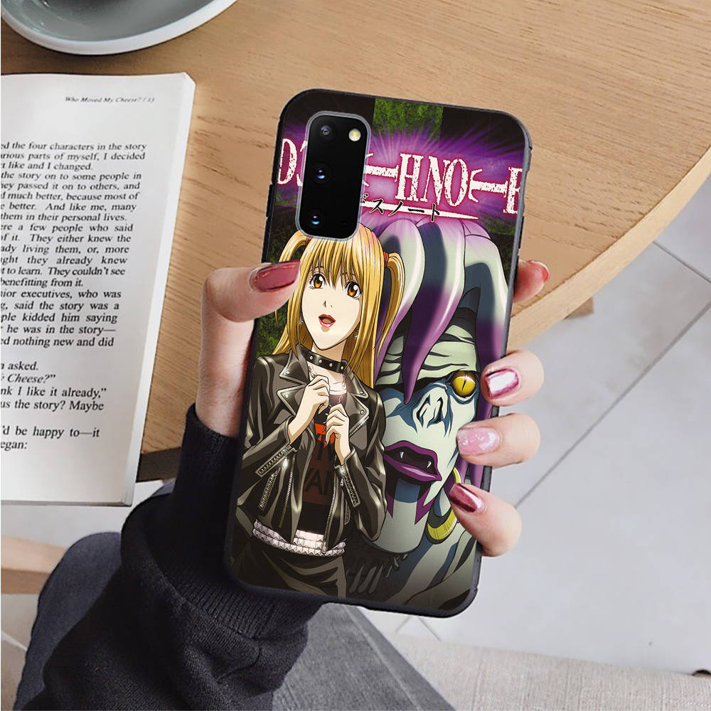 AD99 Death Note Anime Black Case for iPhone 16 15 Plus 14 13 12 11 Pro 8 7 6S SE 5S X XR XS Max Realme C30 C33 C31 9I Huawei Y8P Y9 Sofe Cover