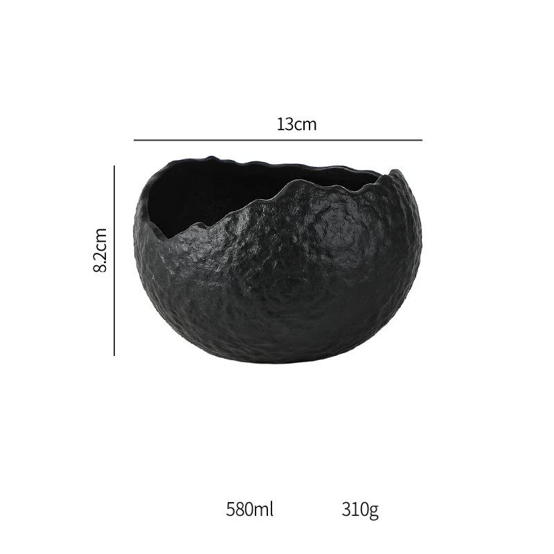 Sashimi Plate Ceramic Dinner Plates Restaurant Stone Pattern Thick Soup Bowl Fruit Salad Bowls Creative Irregular Tableware