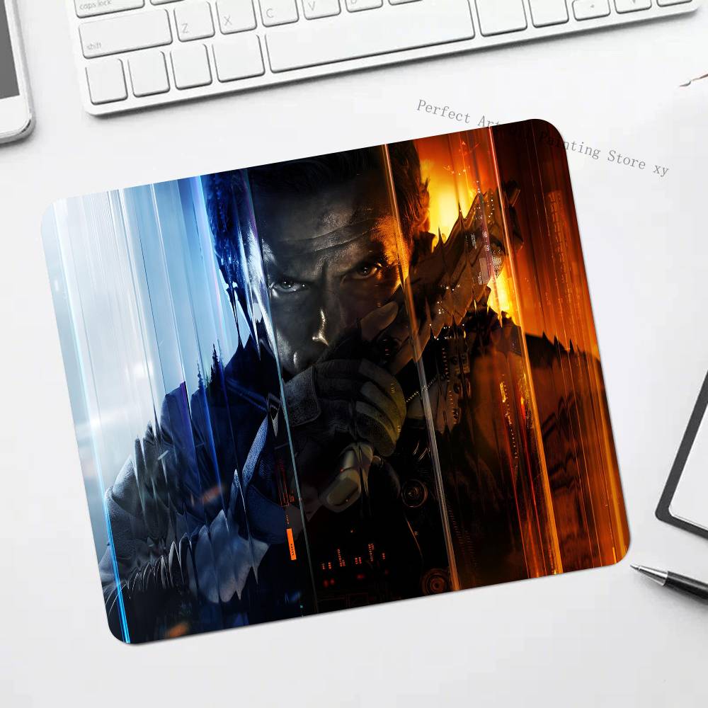 Игровой B-Battlefield 6 Коврик для мыши Маленький с заблокированным краем Коврик для мыши Для геймеров Настольный коврик для компьютера Прямоугольный Противоскользящая резина