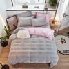 Microfiber Quilt Cover Coral Fleece Super Warm Winter Thick Duvet Cover 210g Queen King Size Double Sided Velvet Bedding Set