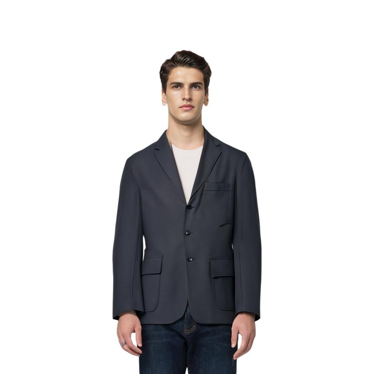 Uniqlo X Jil Sander Коллаборация Шерстяной Смеси Однотонный Костюм Мужской костюм Темно-Серый 440443-08