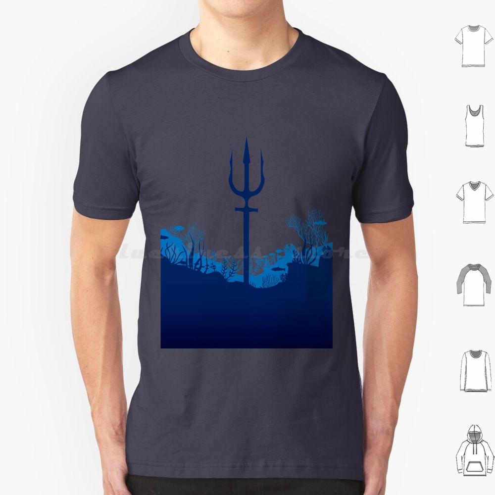 King Of Atlantis Trident T Shirt Cotton Men Women DIY Print Trident King Atlantic Atlantis Sea Ocean Aquaman Superhero Comic