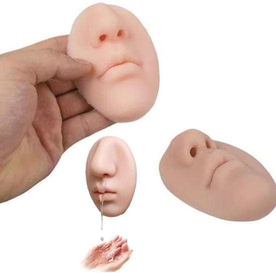 Настенный дозатор мыла Yousheng в форме носа с прочной клейкой основой, легко сжимаемый силиконовый насос для жидкого мыла