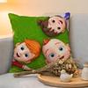 Cushion Cover  Linen  SkinFriendly Soft Decorative Case For Sofa Home Decor Cartoon CChildrens Pillow cover