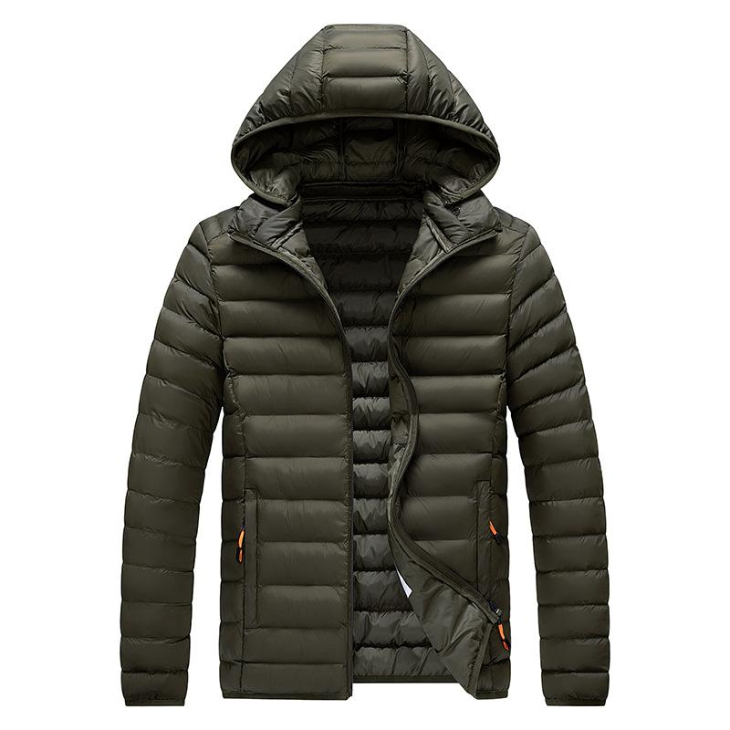 Men Autumn Winter Warm Waterproof Parkas Jacket Coat Mens Hooded Casual Outwear Detachable Hat Outfits Parkas Coat Male