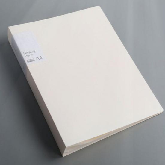 File Folder Double-sided High-Transparency Large Capacity Inner Pockets Multifunctional Sheet Protector with Plastic Sleeves A4 Paper Binder Organizer